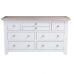 Chalked Oak Chest of Drawers 3 over 4