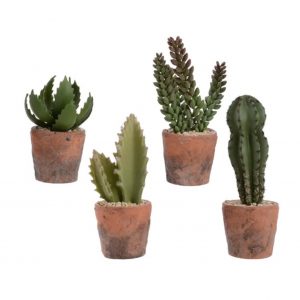 Artificial Cactus in Terracotta Pot