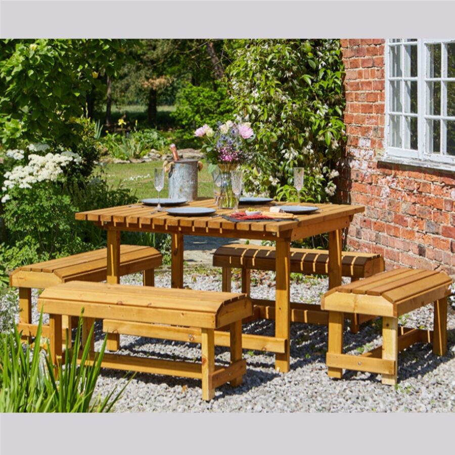 The Cotswold Table & Bench Set